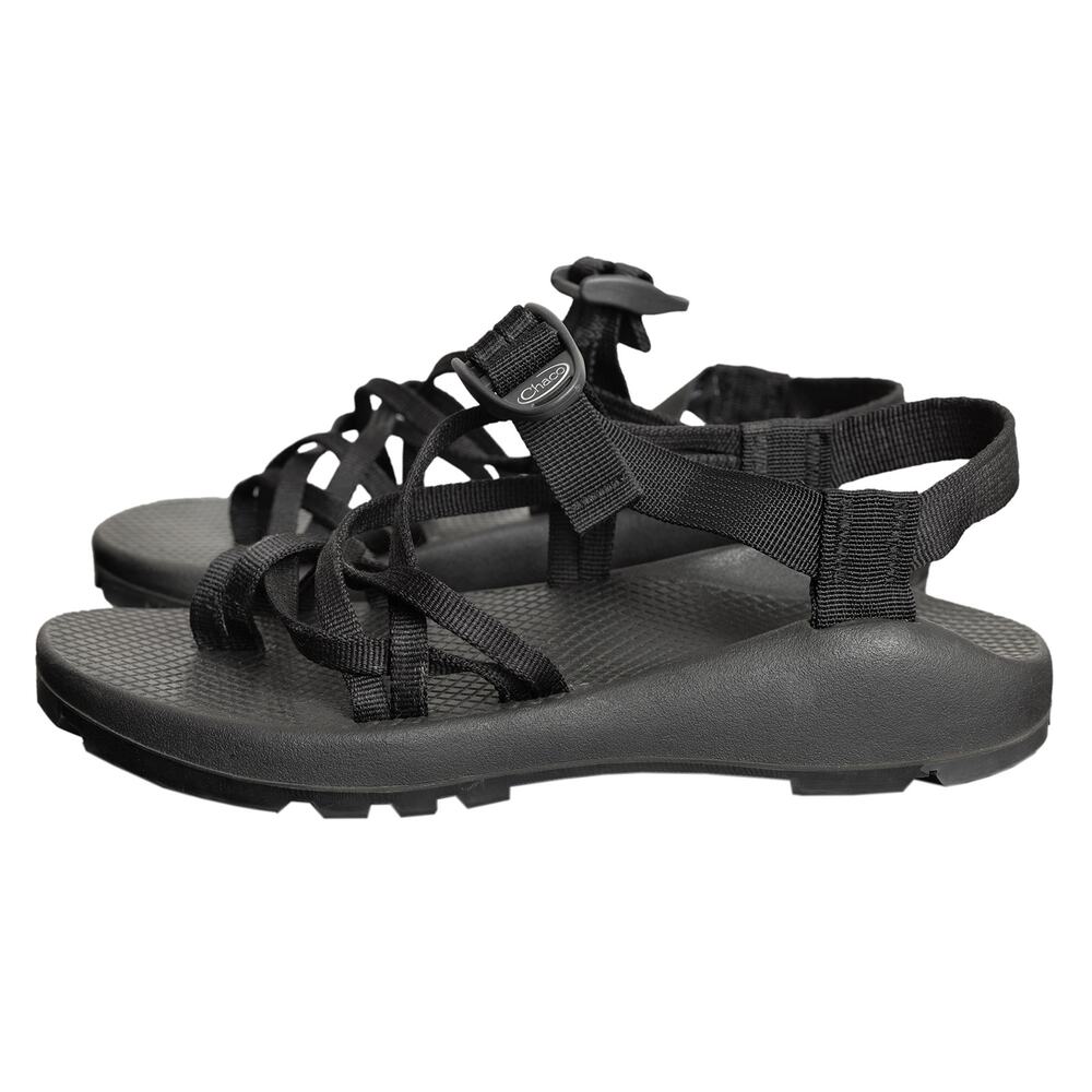 Women's Black ZX/2 Classic Chaco Toe Loop Hiking Outdoor Sport Sandals - 8 EUC